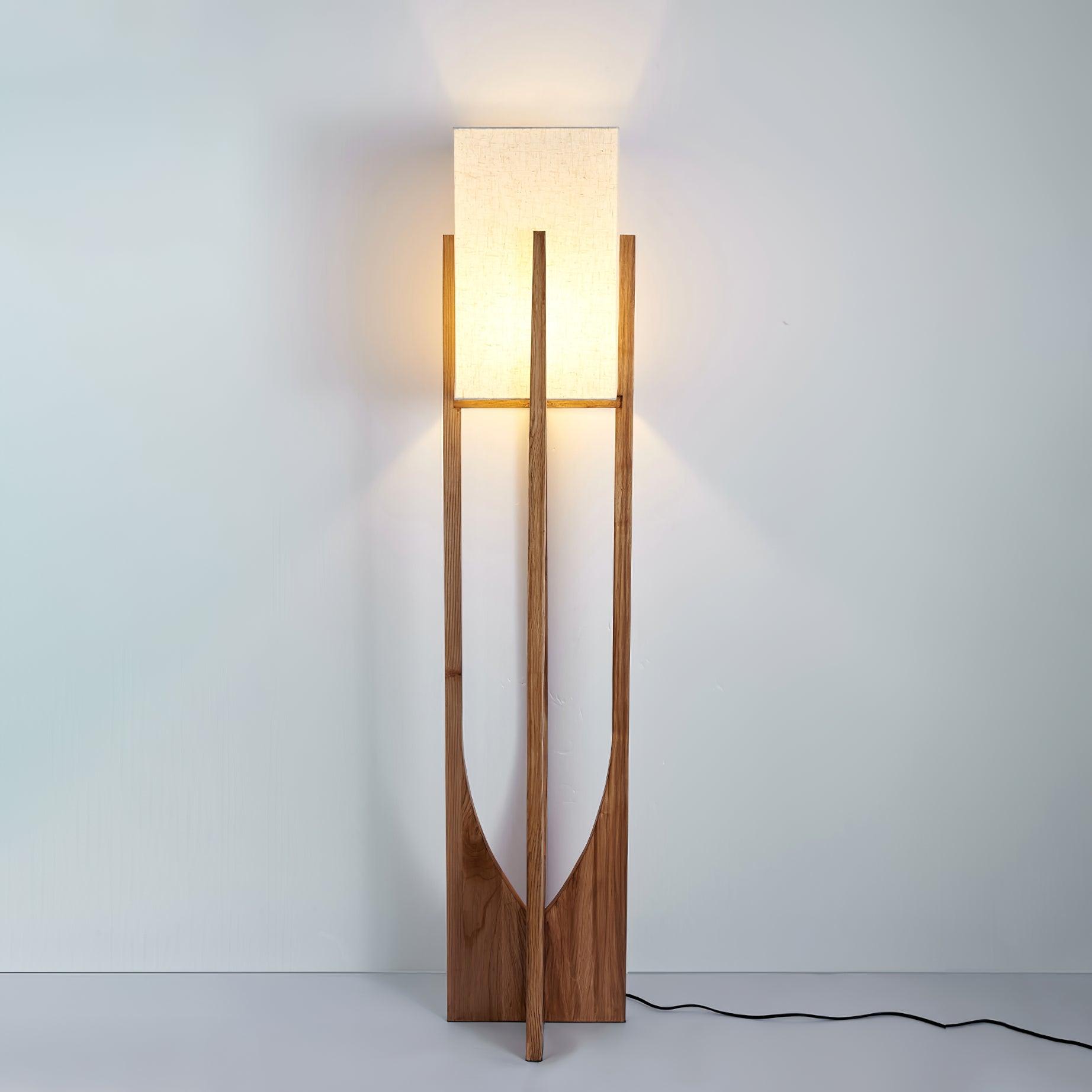 Lustra Floor Lamp Wood Modern - Letslighting