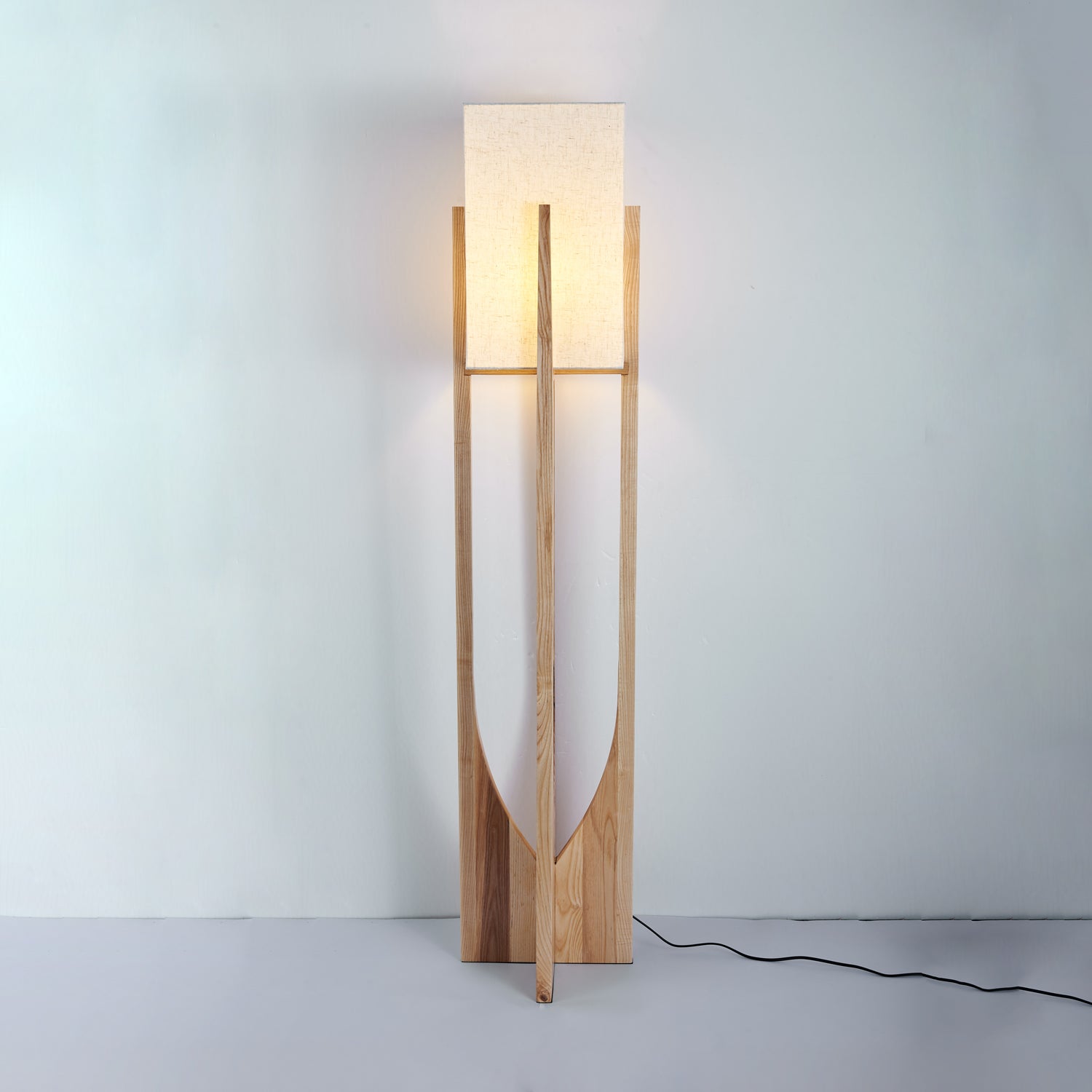 Lustra Floor Lamp Wood Modern - Letslighting