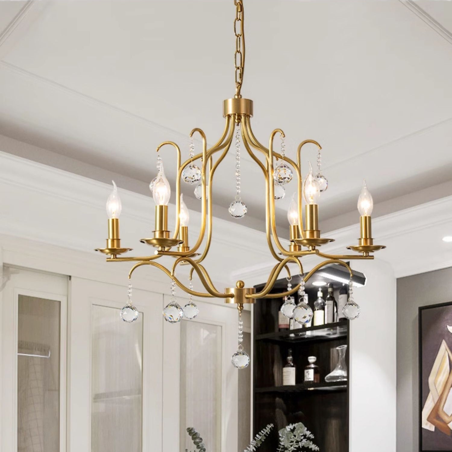 Ulliria Postmodern Luxury Brass Crystal Chandelier - Letslighting