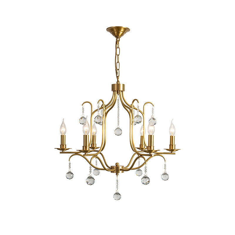 Ulliria Postmodern Luxury Brass Crystal Chandelier - Letslighting