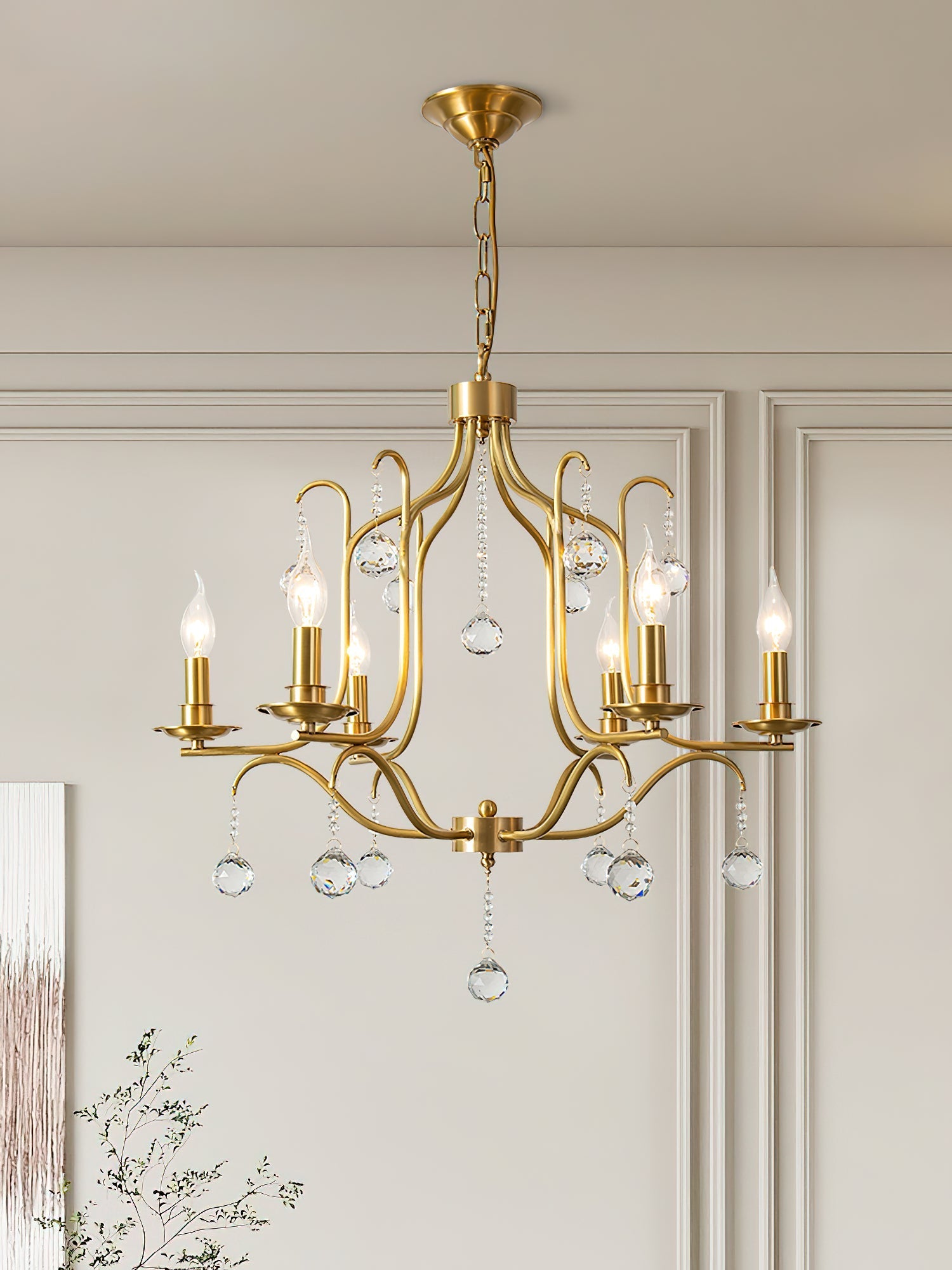 Ulliria Postmodern Luxury Brass Crystal Chandelier - Letslighting
