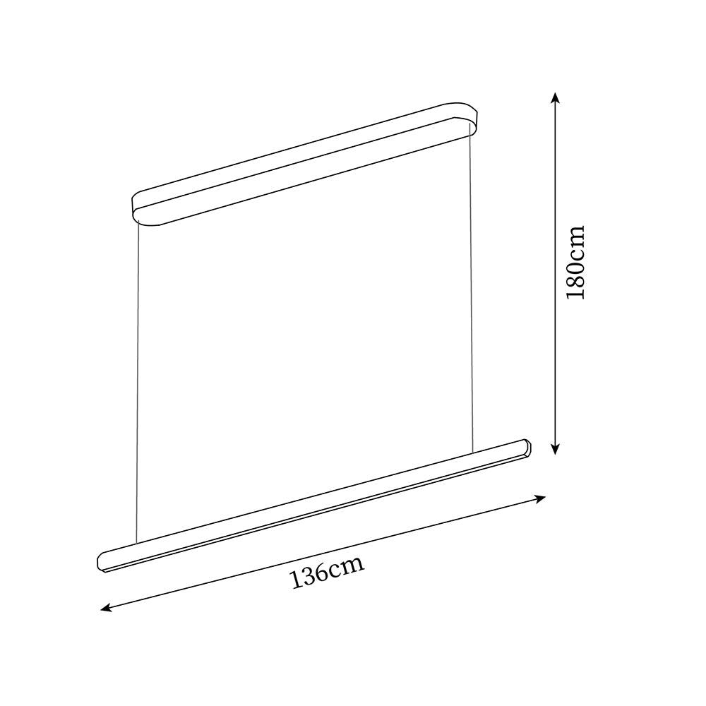 Faretto Linear Pendant Lamp Industrial Minimalist - Letslighting