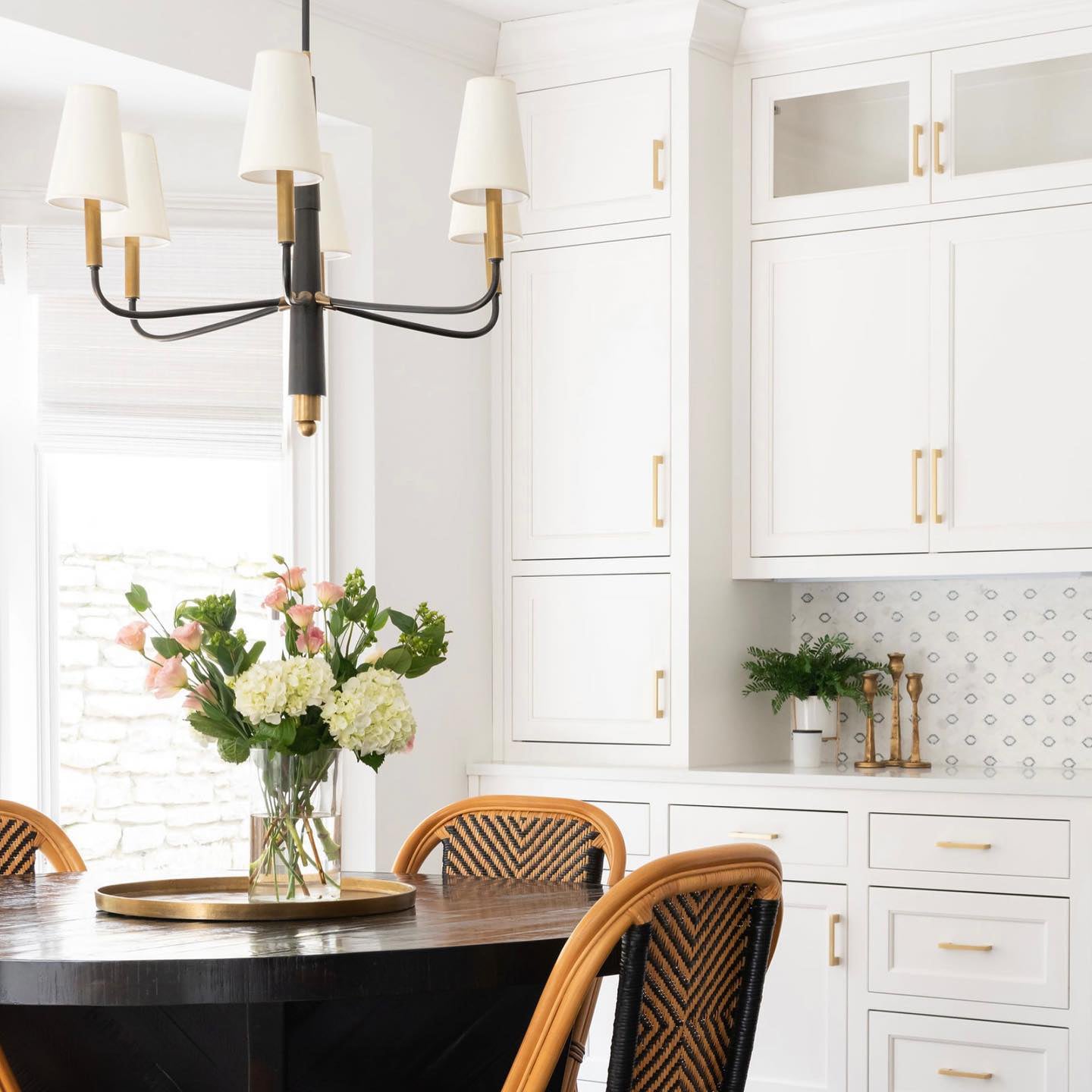 Lyshae Vintage Industrial Brass Fabric Chandelier - Letslighting