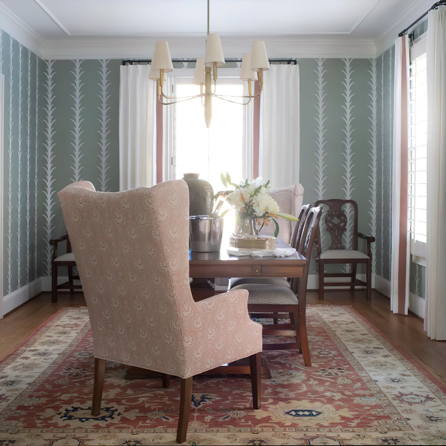 Lyshae Vintage Industrial Brass Fabric Chandelier - Letslighting