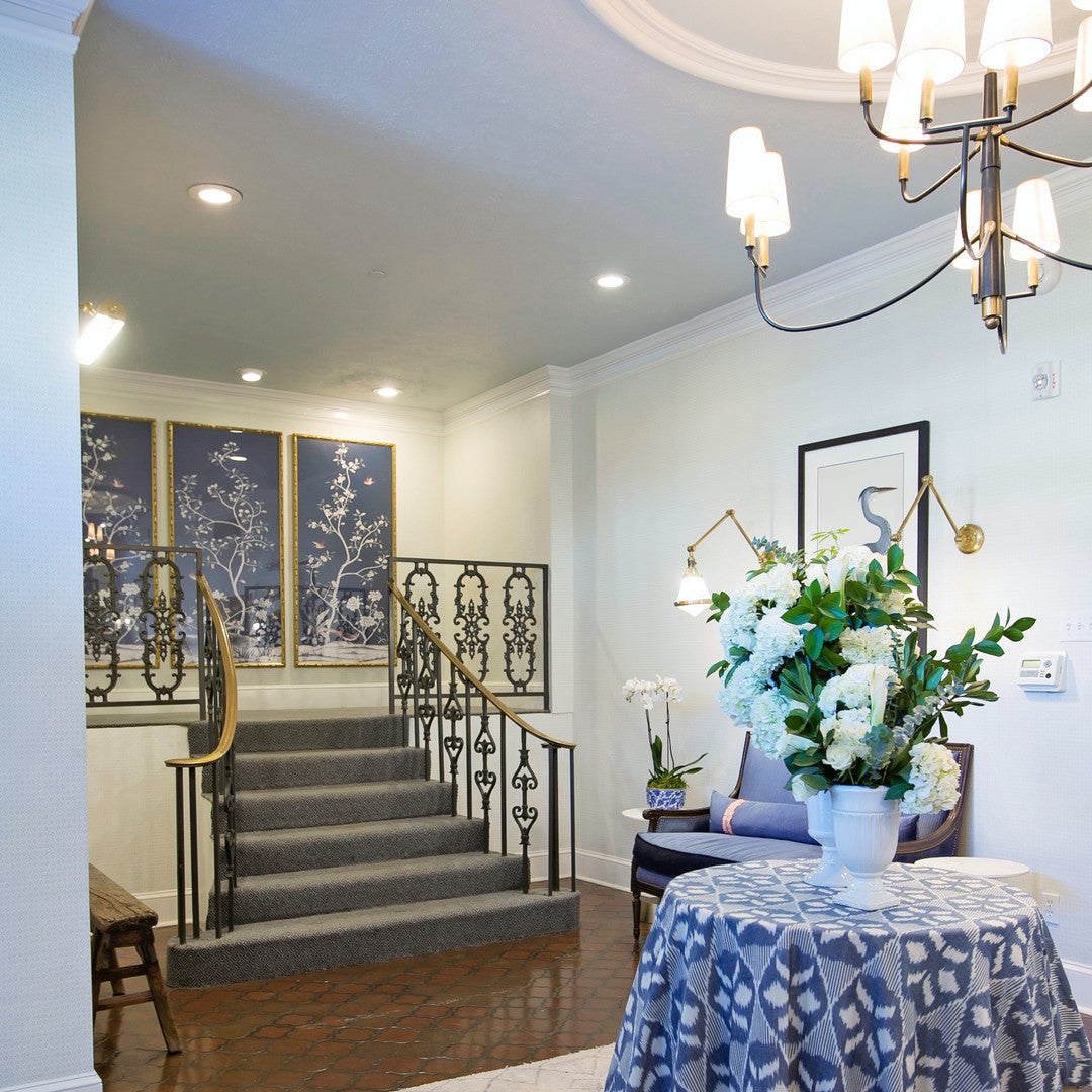 Lyshae Vintage Industrial Brass Fabric Chandelier - Letslighting