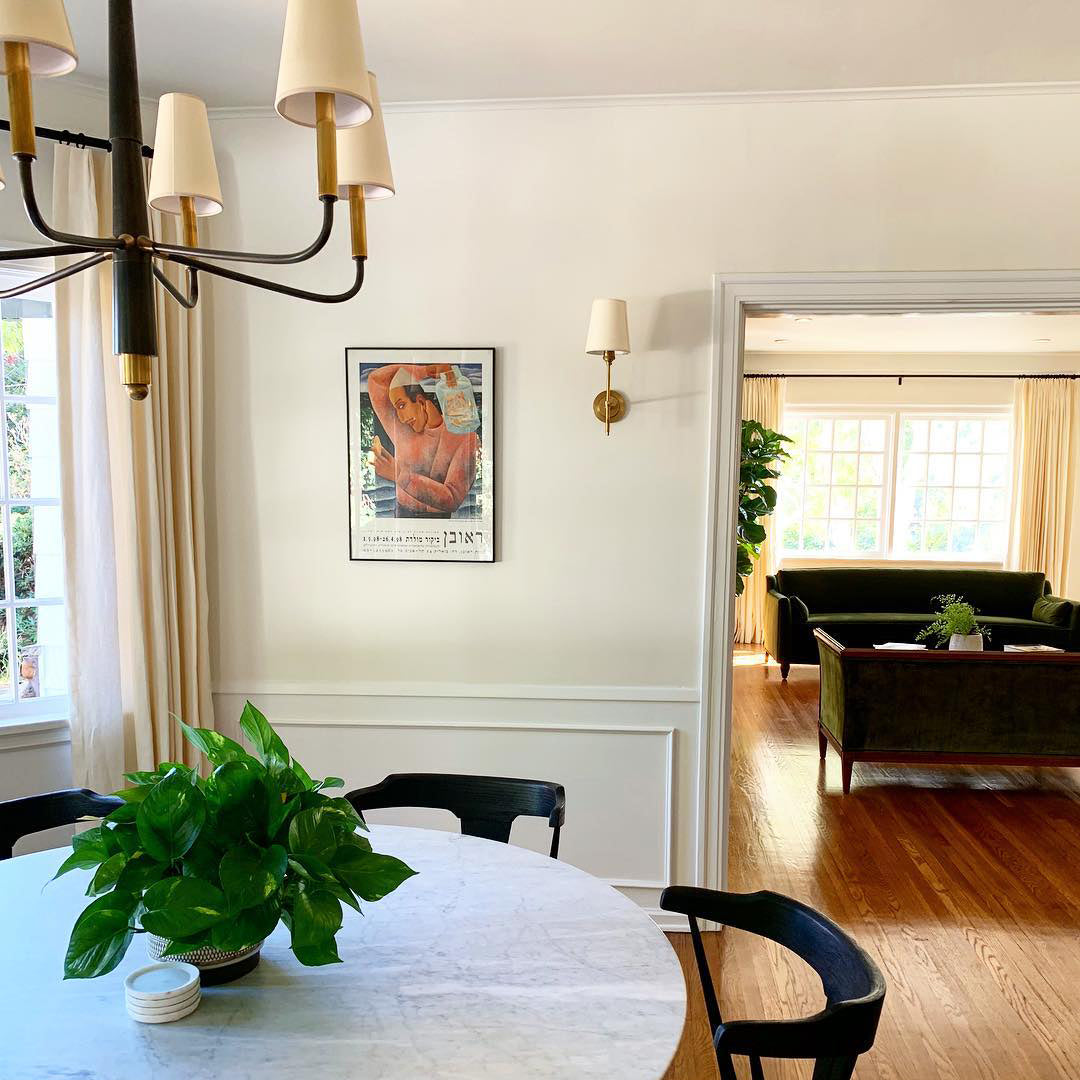 Lyshae Vintage Industrial Brass Fabric Chandelier - Letslighting