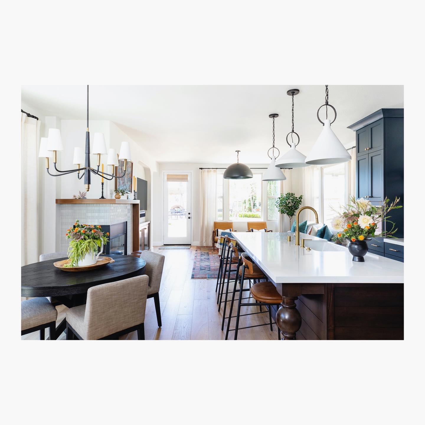 Lyshae Vintage Industrial Brass Fabric Chandelier - Letslighting