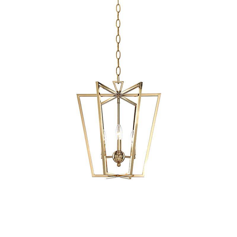 Lustra Chandelier Gold Lantern Frame - Letslighting