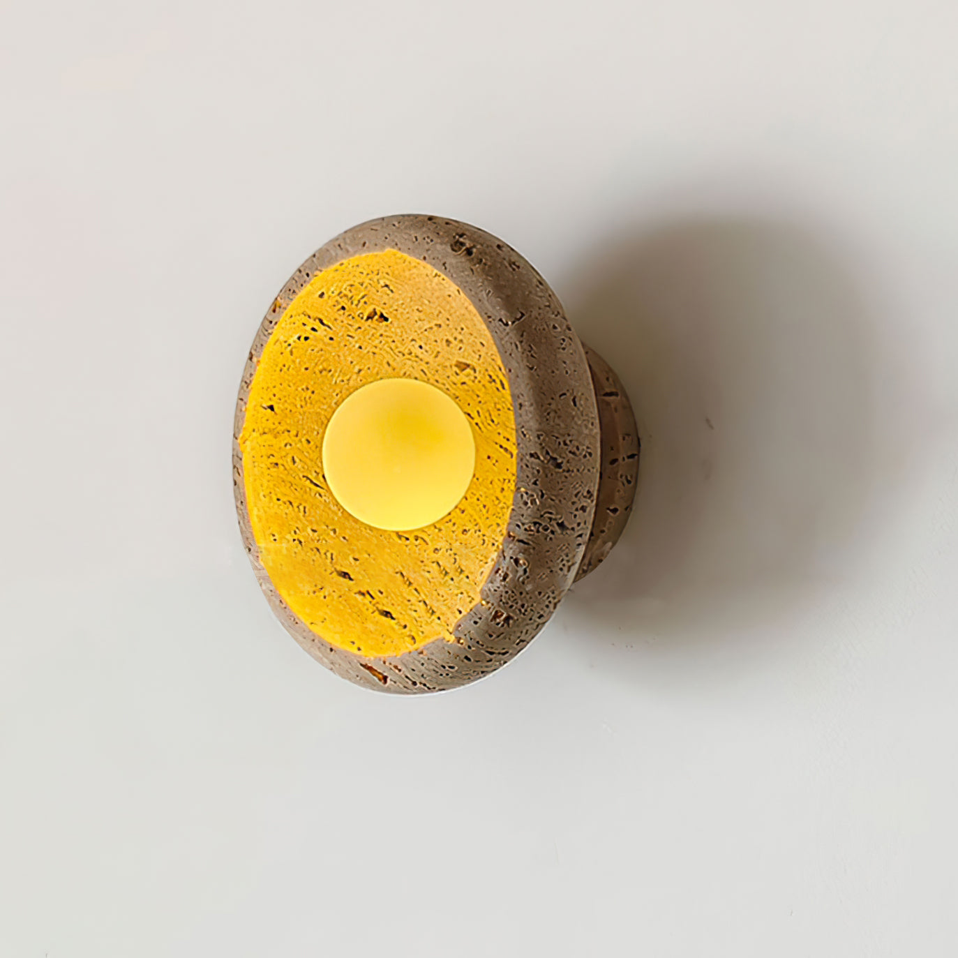Neptune Travertine Wall Light Ring-shaped - Letslighting