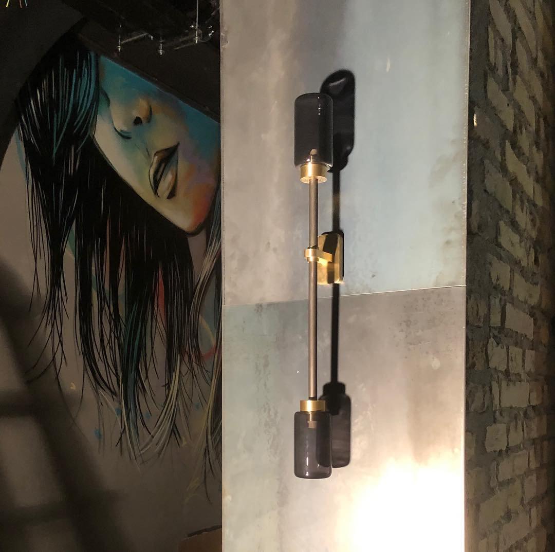 Lustra Wall Lamp Cylinder Glass Linear - Letslighting