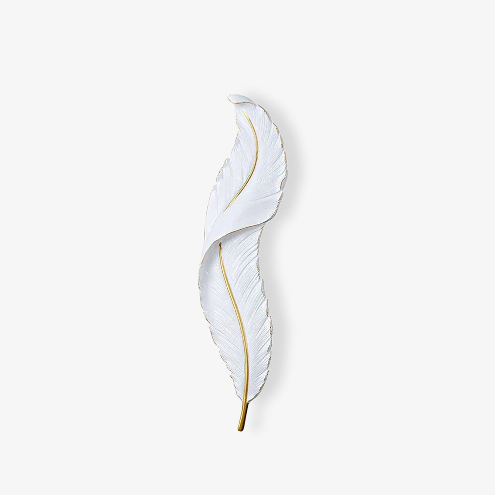 Cumare Individual Creativity Feather Resin Wall Lamp - Letslighting