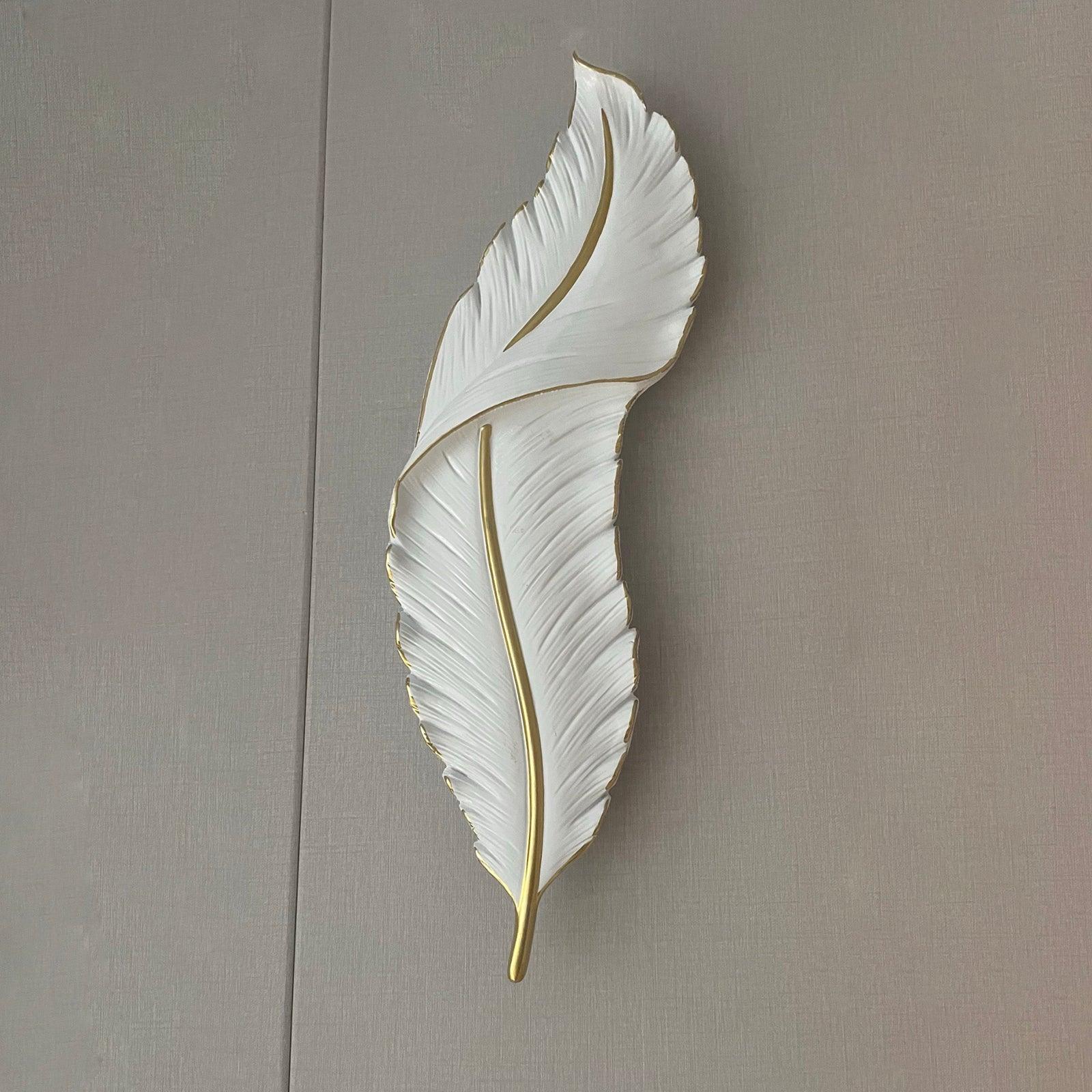 Cumare Individual Creativity Feather Resin Wall Lamp - Letslighting