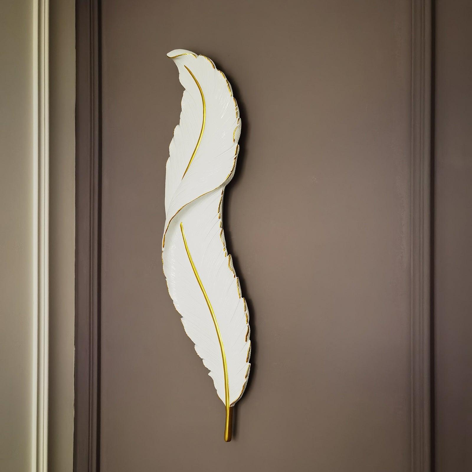 Cumare Individual Creativity Feather Resin Wall Lamp - Letslighting