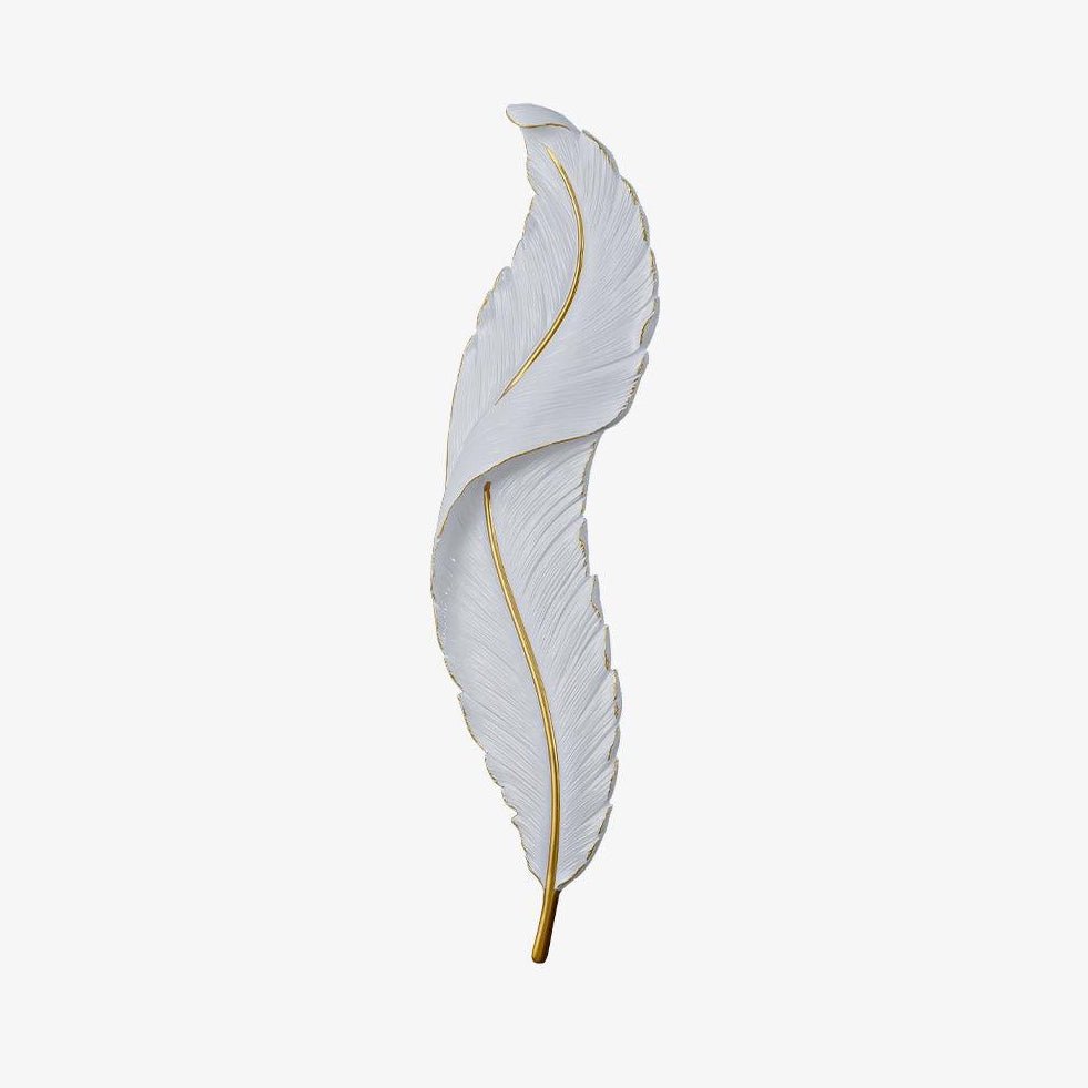 Cumare Individual Creativity Feather Resin Wall Lamp - Letslighting