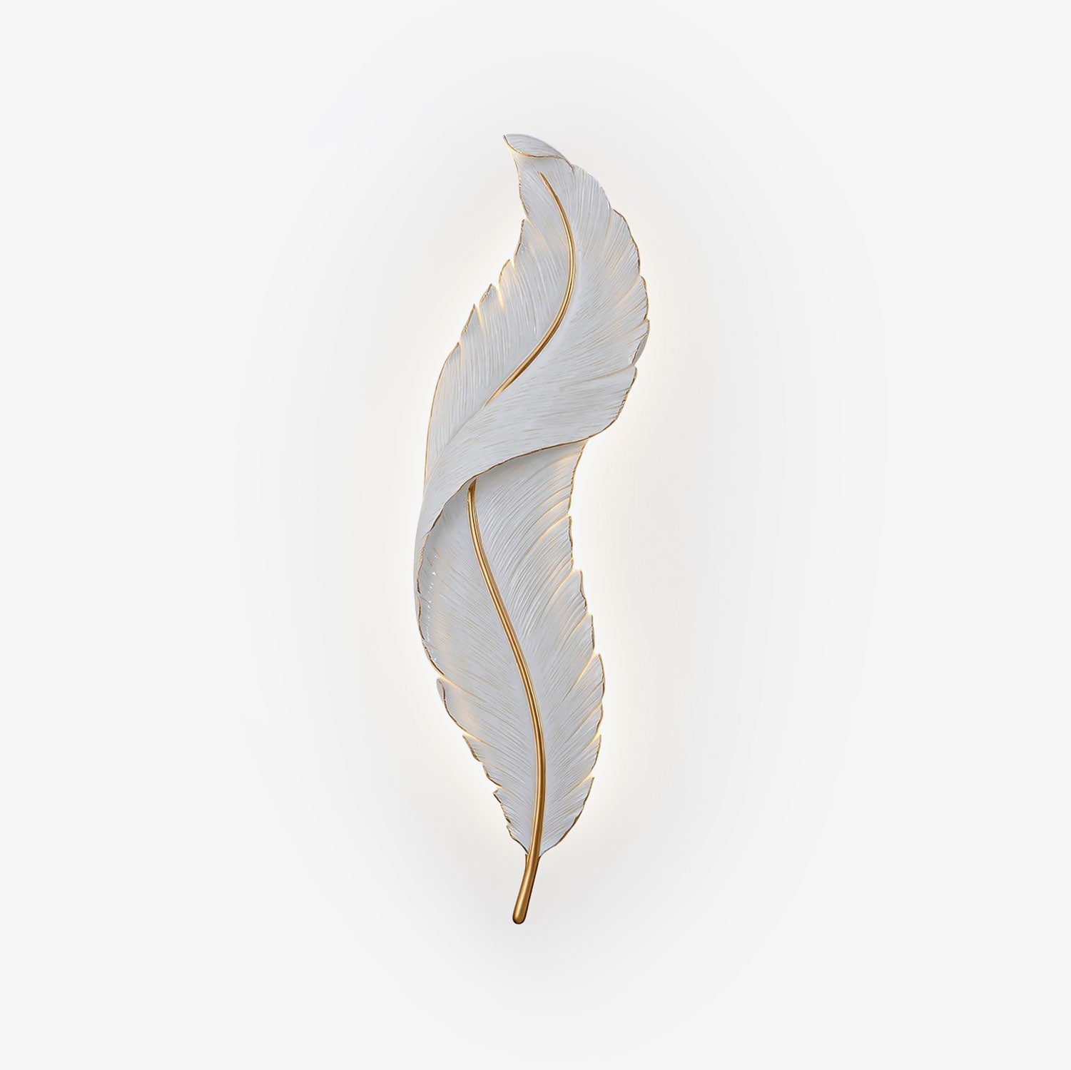 Cumare Individual Creativity Feather Resin Wall Lamp - Letslighting