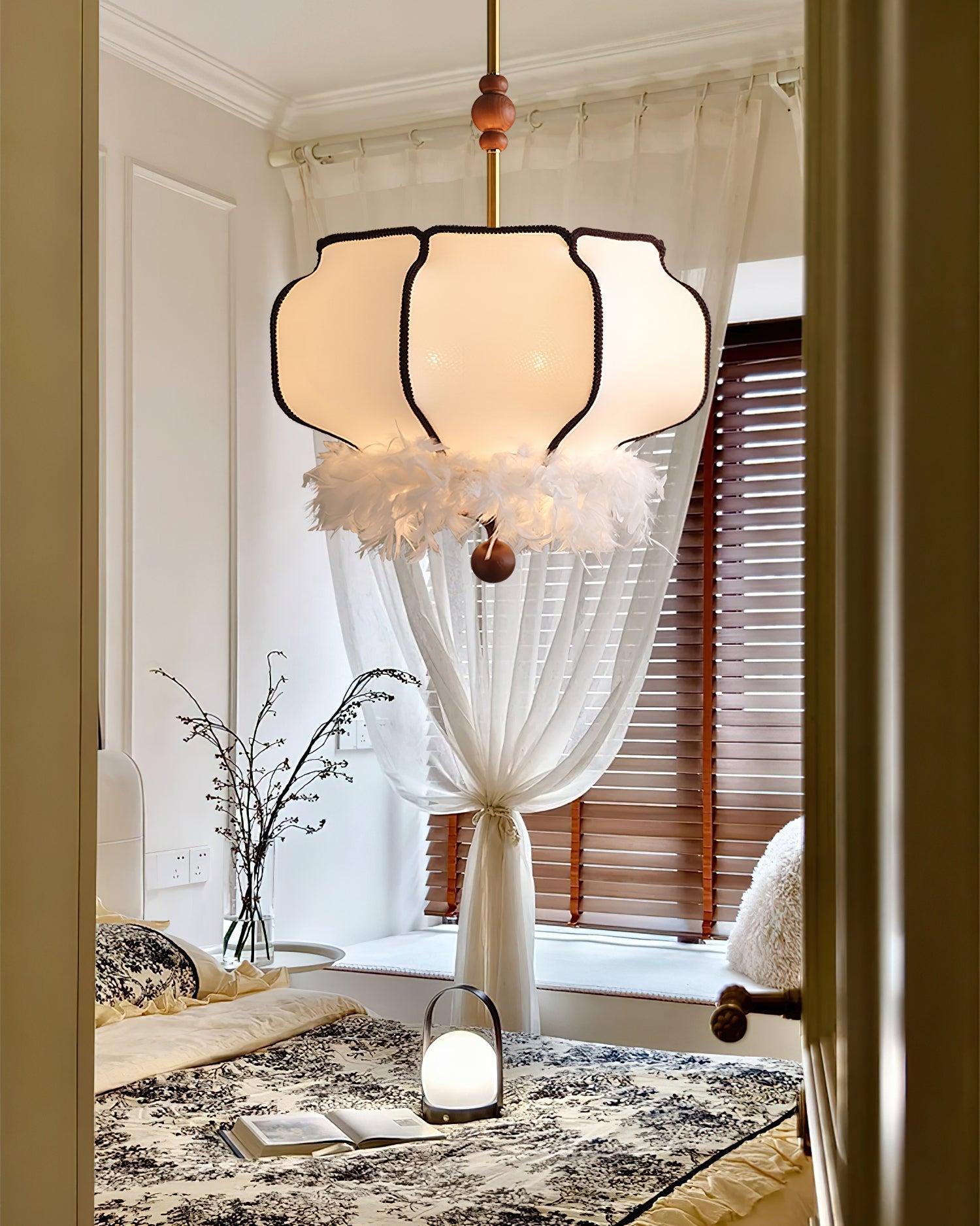 Grace Luxury Fabric Pendant Light - Letslighting