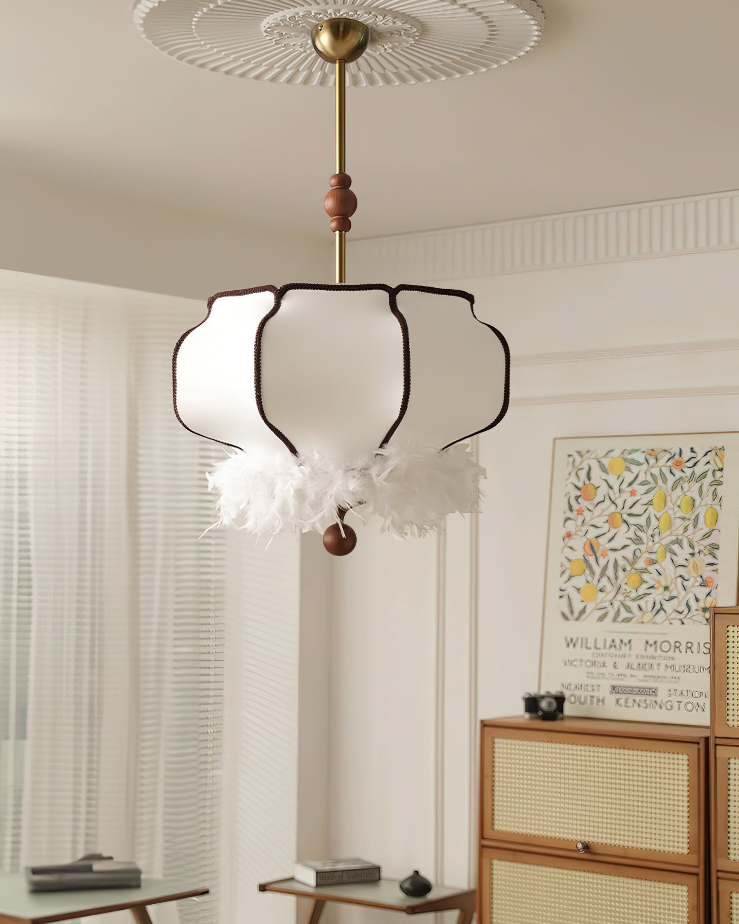 Grace Luxury Fabric Pendant Light - Letslighting