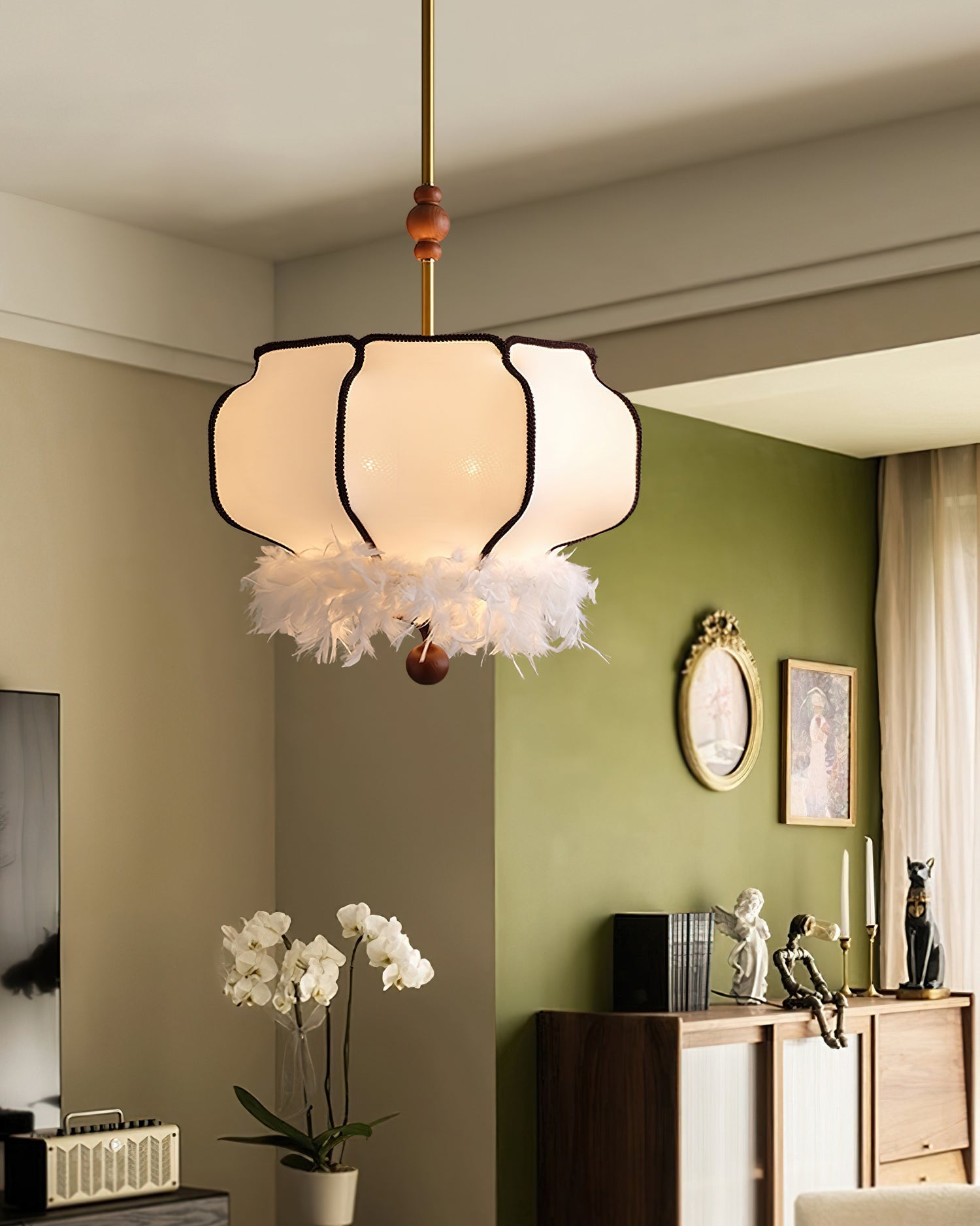 Grace Luxury Fabric Pendant Light - Letslighting