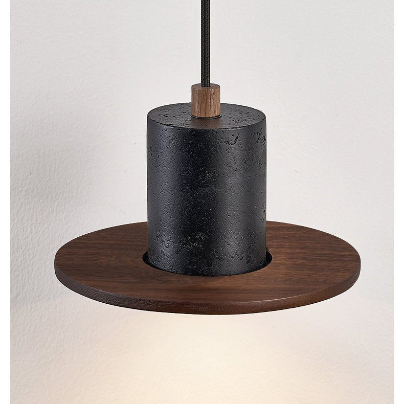 Fedora Minimalist Travertine Pendant Light