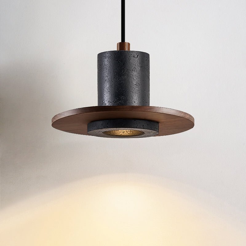 Fedora Minimalist Travertine Pendant Light