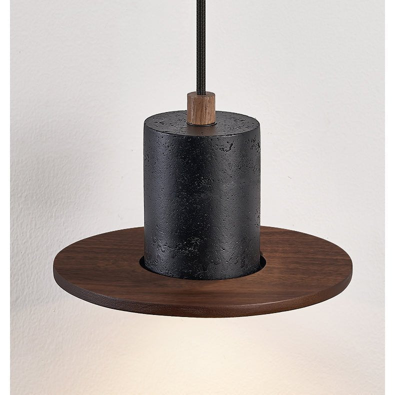 Fedora Minimalist Travertine Pendant Light