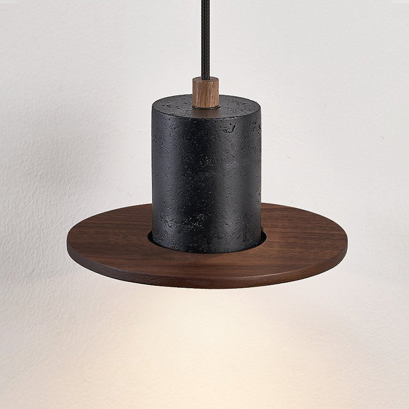 Fedora Minimalist Travertine Pendant Light