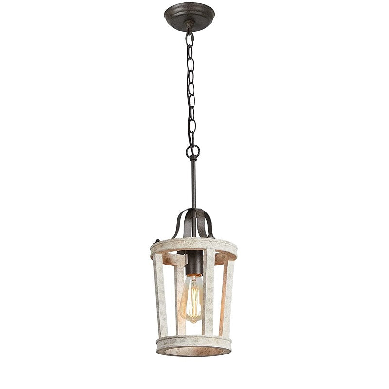 Veraeen Vintage Industrial Wood Pendant Lamp - Letslighting