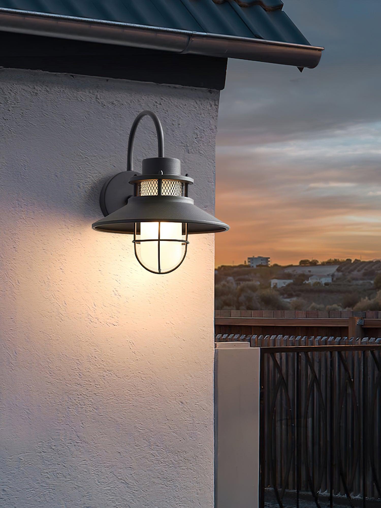 Ceraeion Unique Vintage Glass Outdoor Wall Lamp - Letslighting
