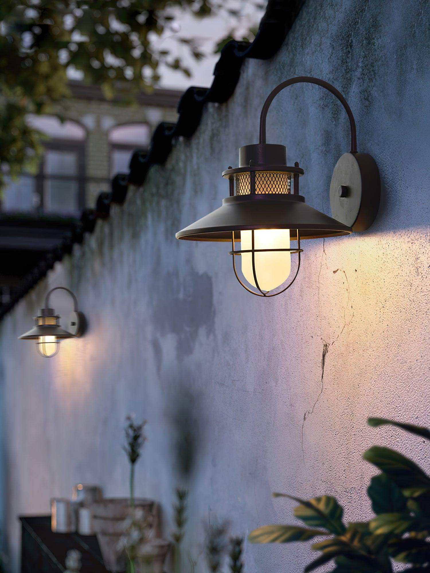 Ceraeion Unique Vintage Glass Outdoor Wall Lamp - Letslighting