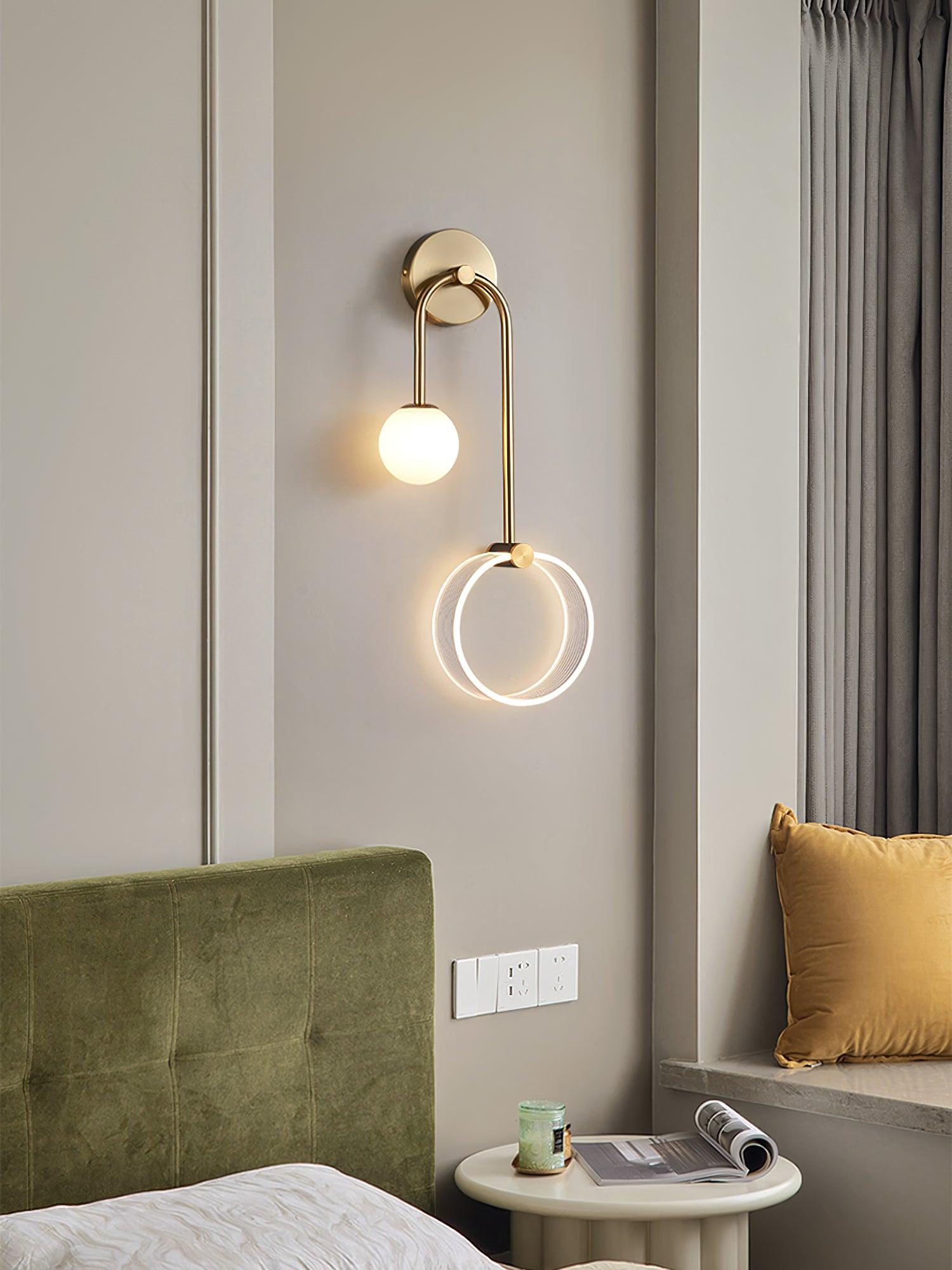 Warren Modern Minimalist LED Brass Wall Light - Letslighting