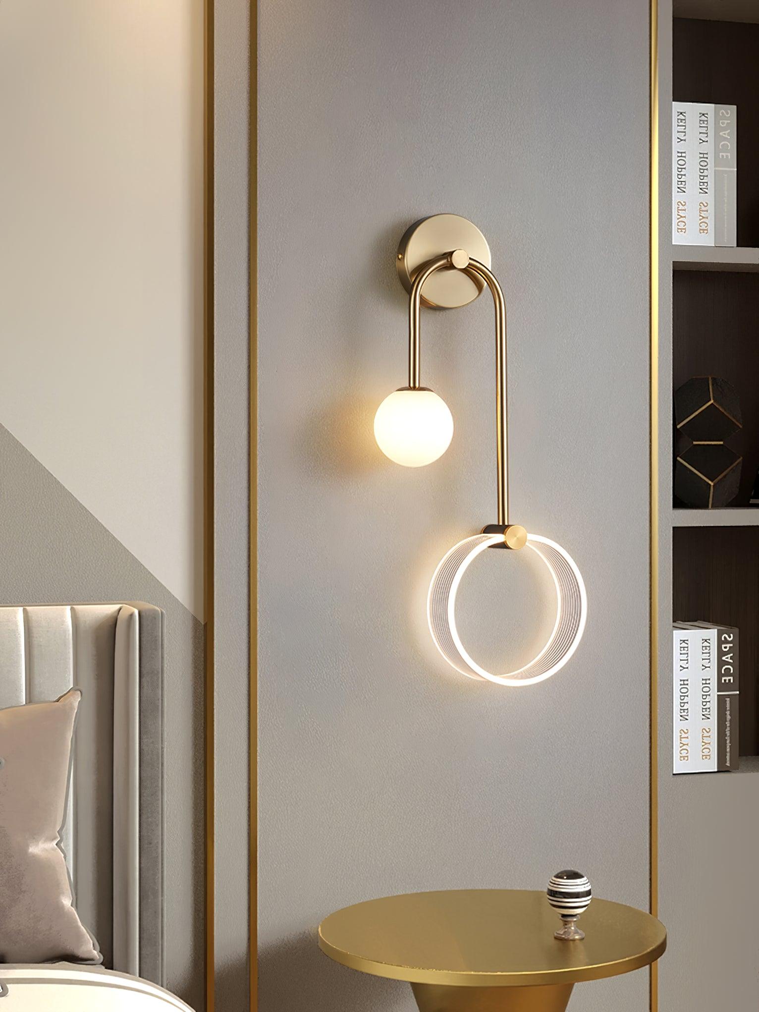Warren Modern Minimalist LED Brass Wall Light - Letslighting