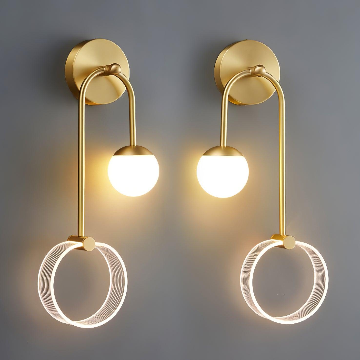 Warren Modern Minimalist LED Brass Wall Light - Letslighting