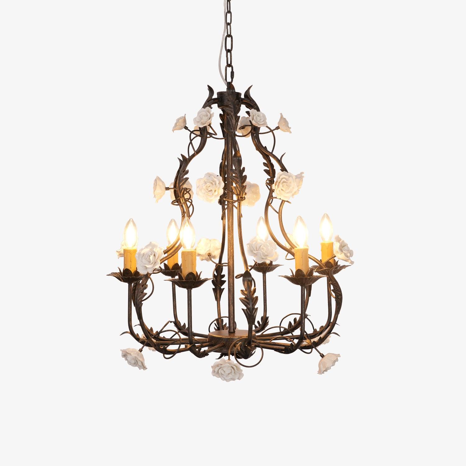 Rocaille Flower Chandelier - Letslighting