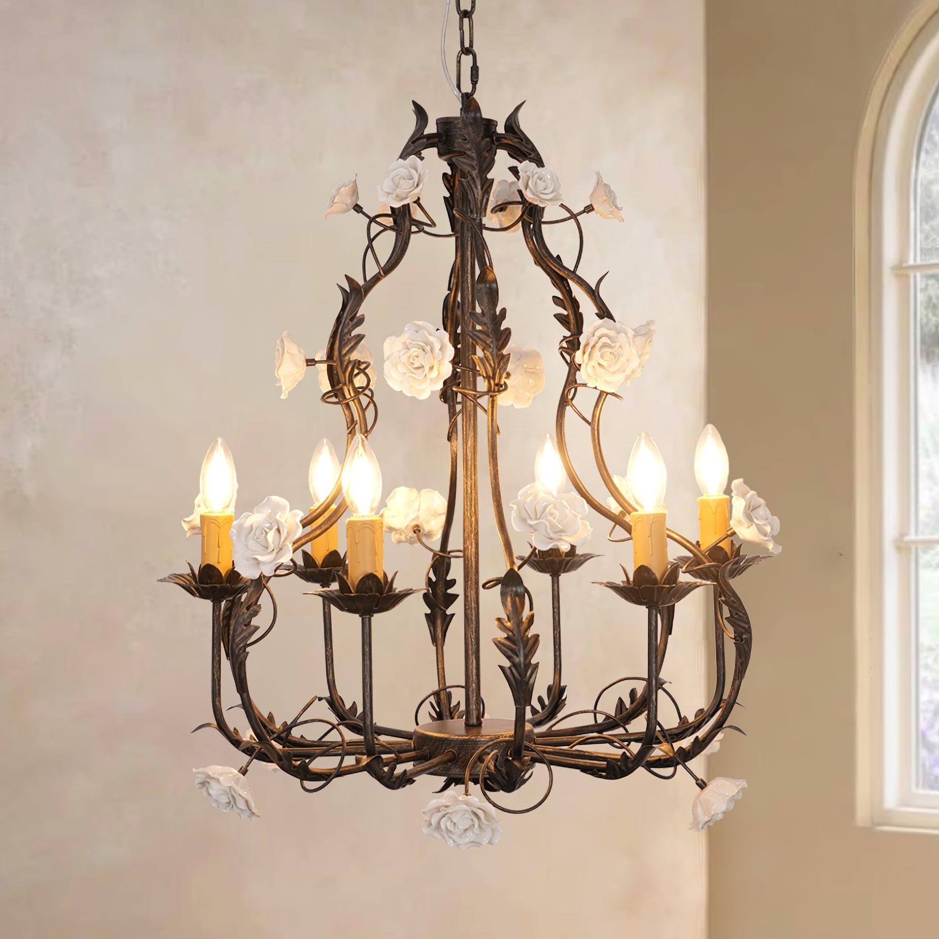 Rocaille Flower Chandelier - Letslighting