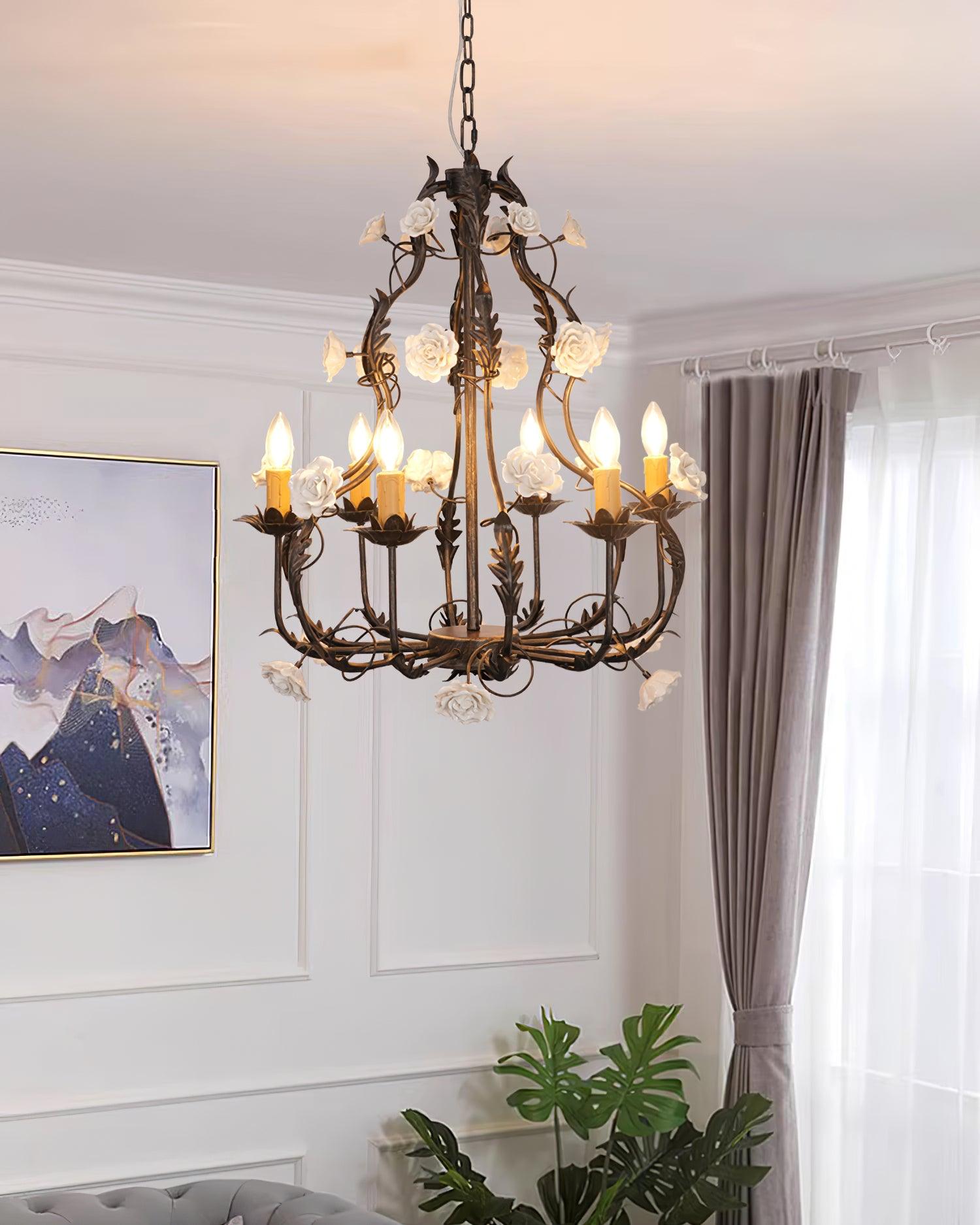 Rocaille Flower Chandelier - Letslighting