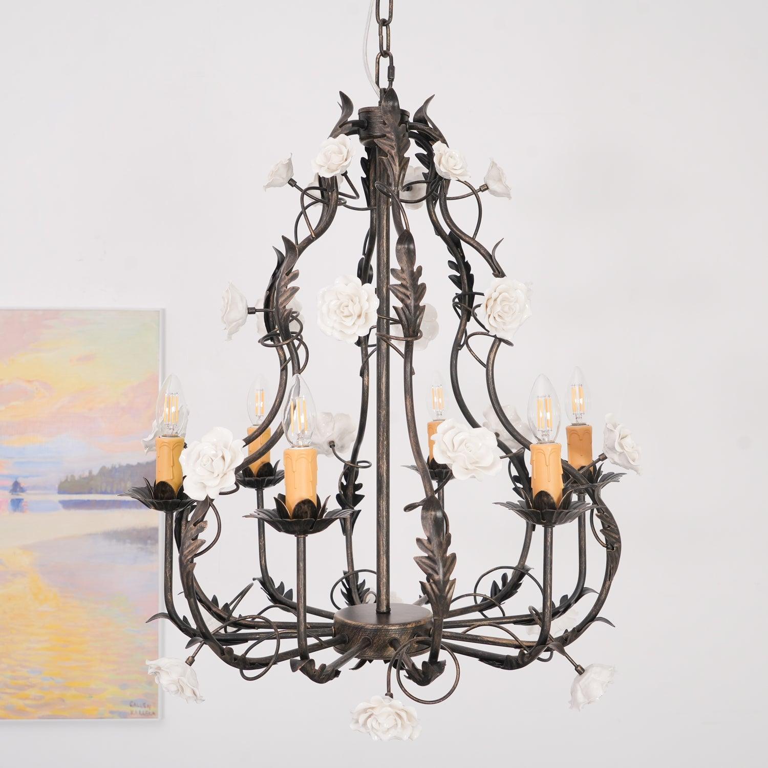 Rocaille Flower Chandelier - Letslighting