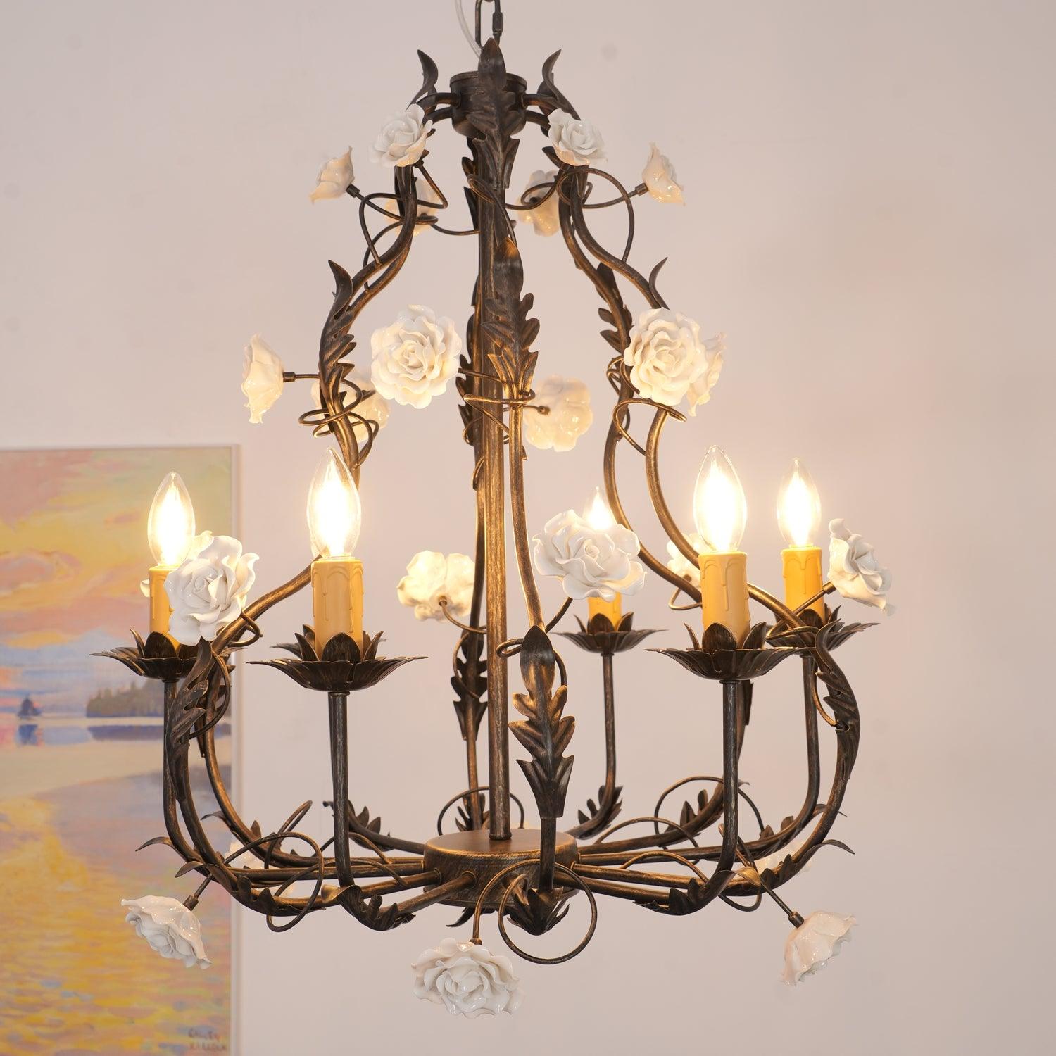 Rocaille Flower Chandelier - Letslighting