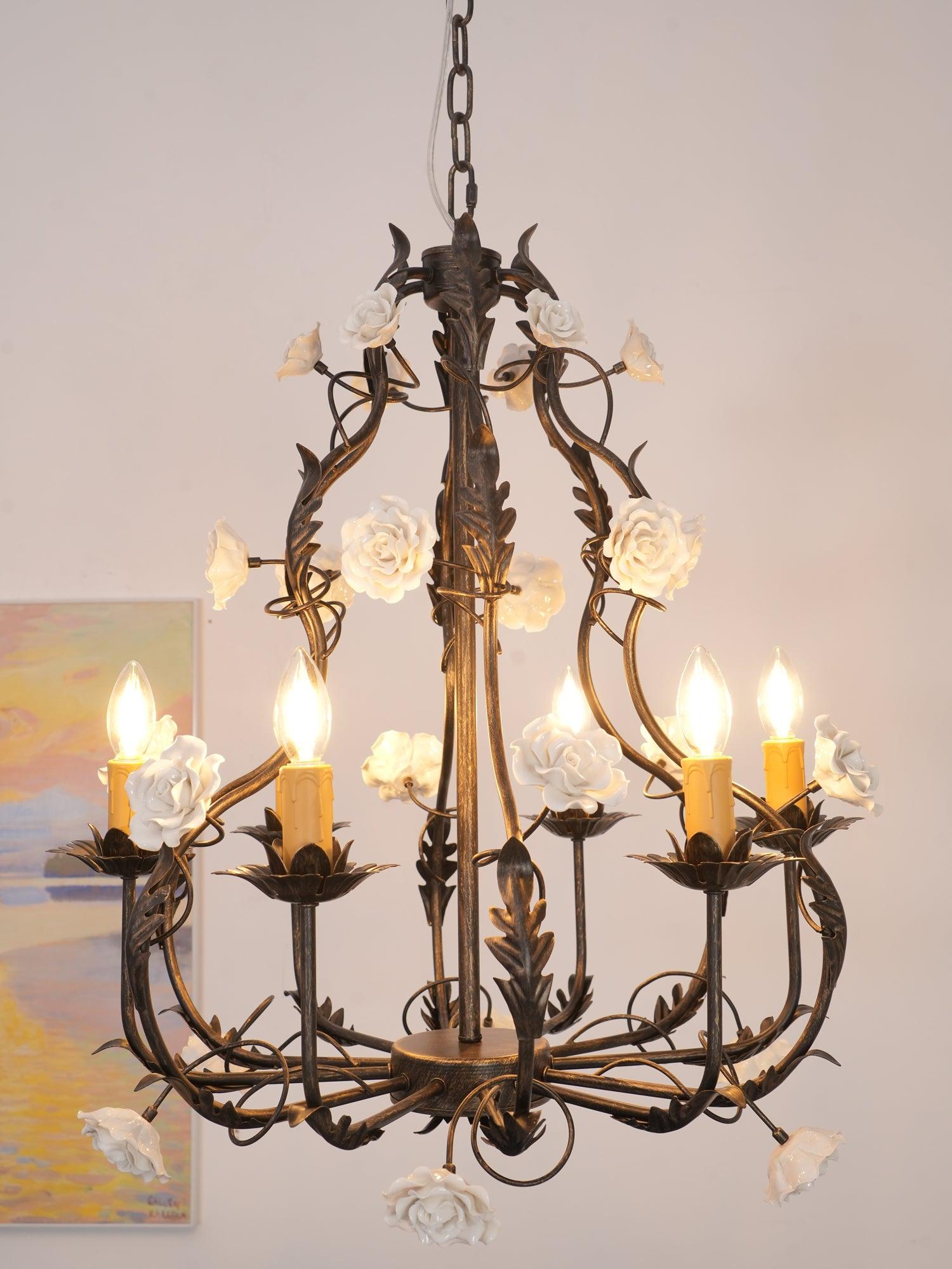 Rocaille Flower Chandelier - Letslighting