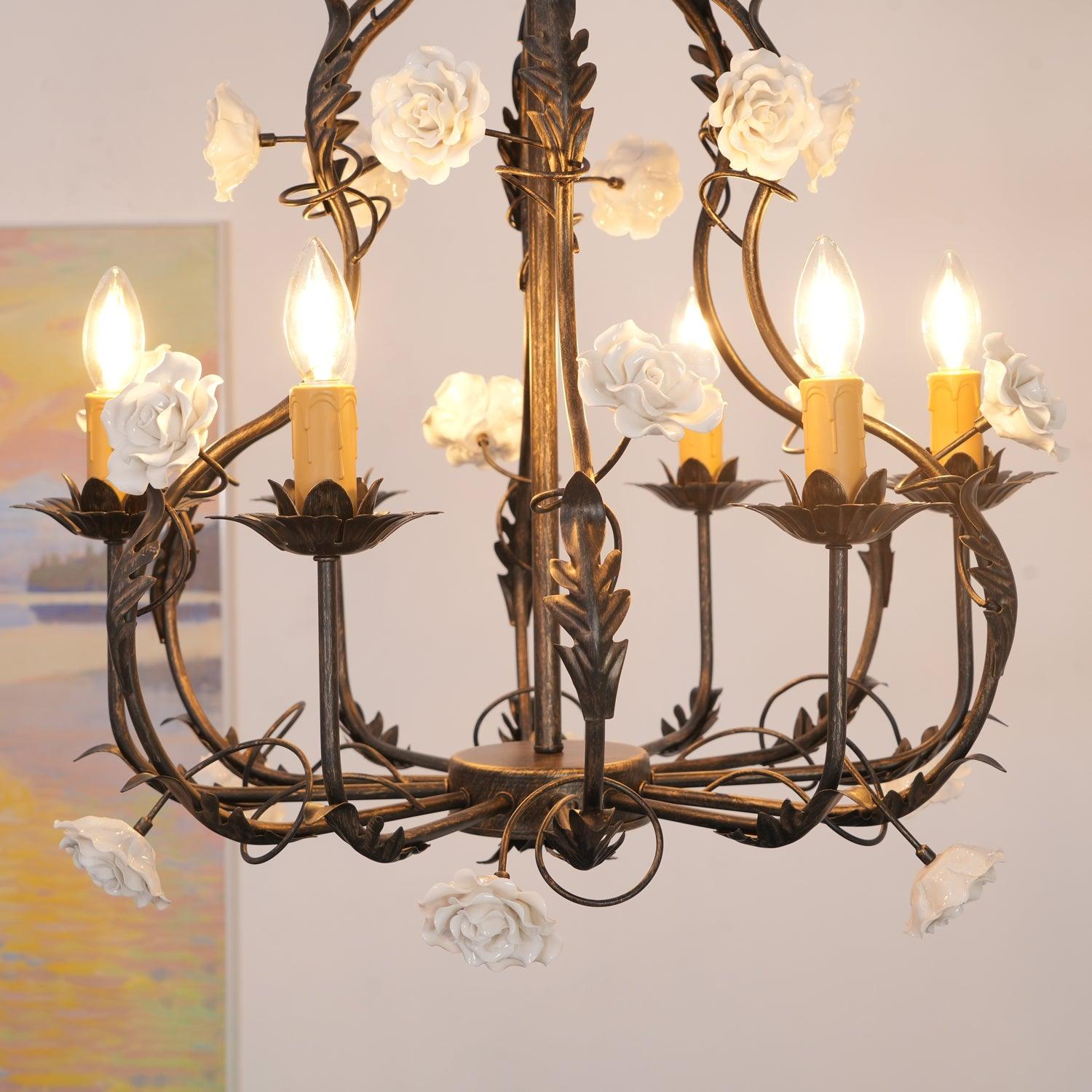 Rocaille Flower Chandelier - Letslighting