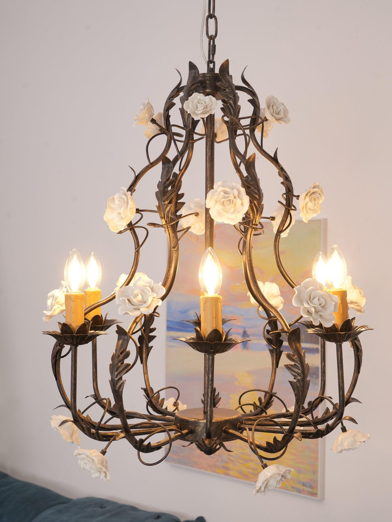 Rocaille Flower Chandelier - Letslighting