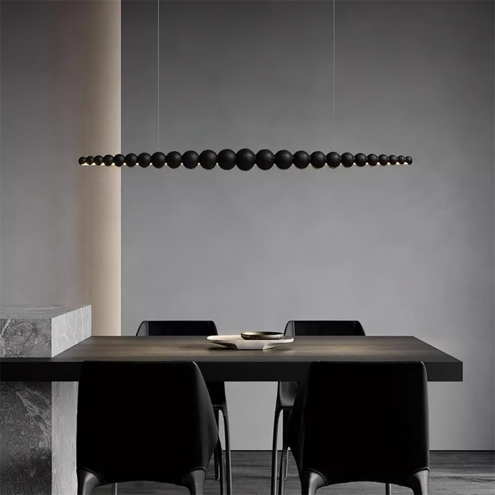 Muto Beaded Wooden Chandelier - Letslighting