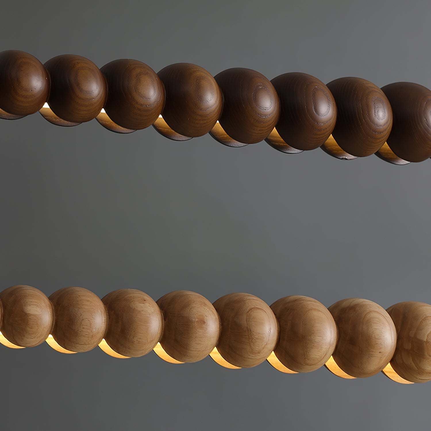 Muto Beaded Wooden Chandelier - Letslighting