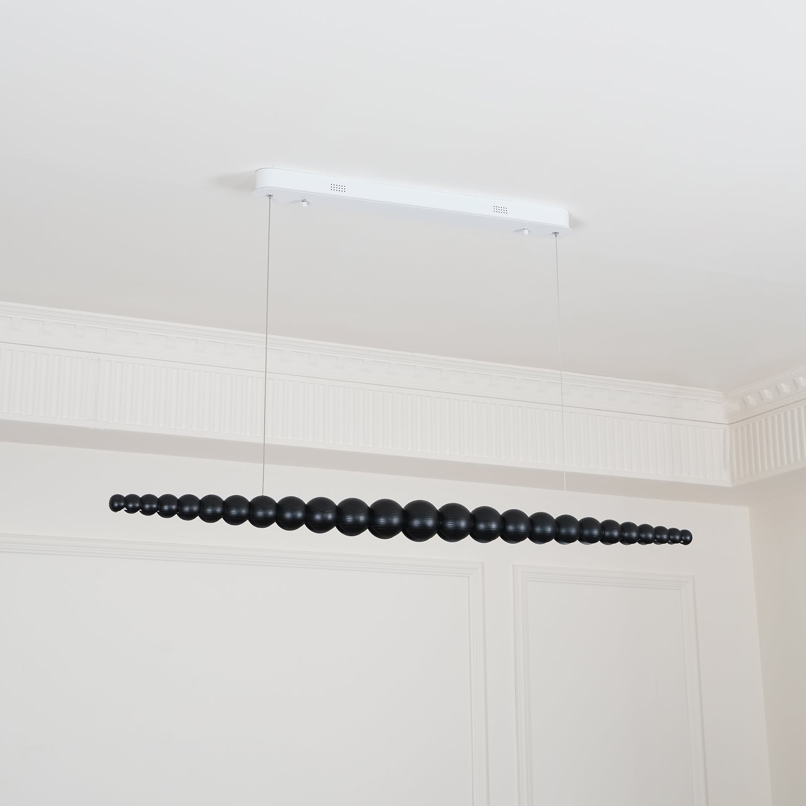 Muto Beaded Wooden Chandelier - Letslighting