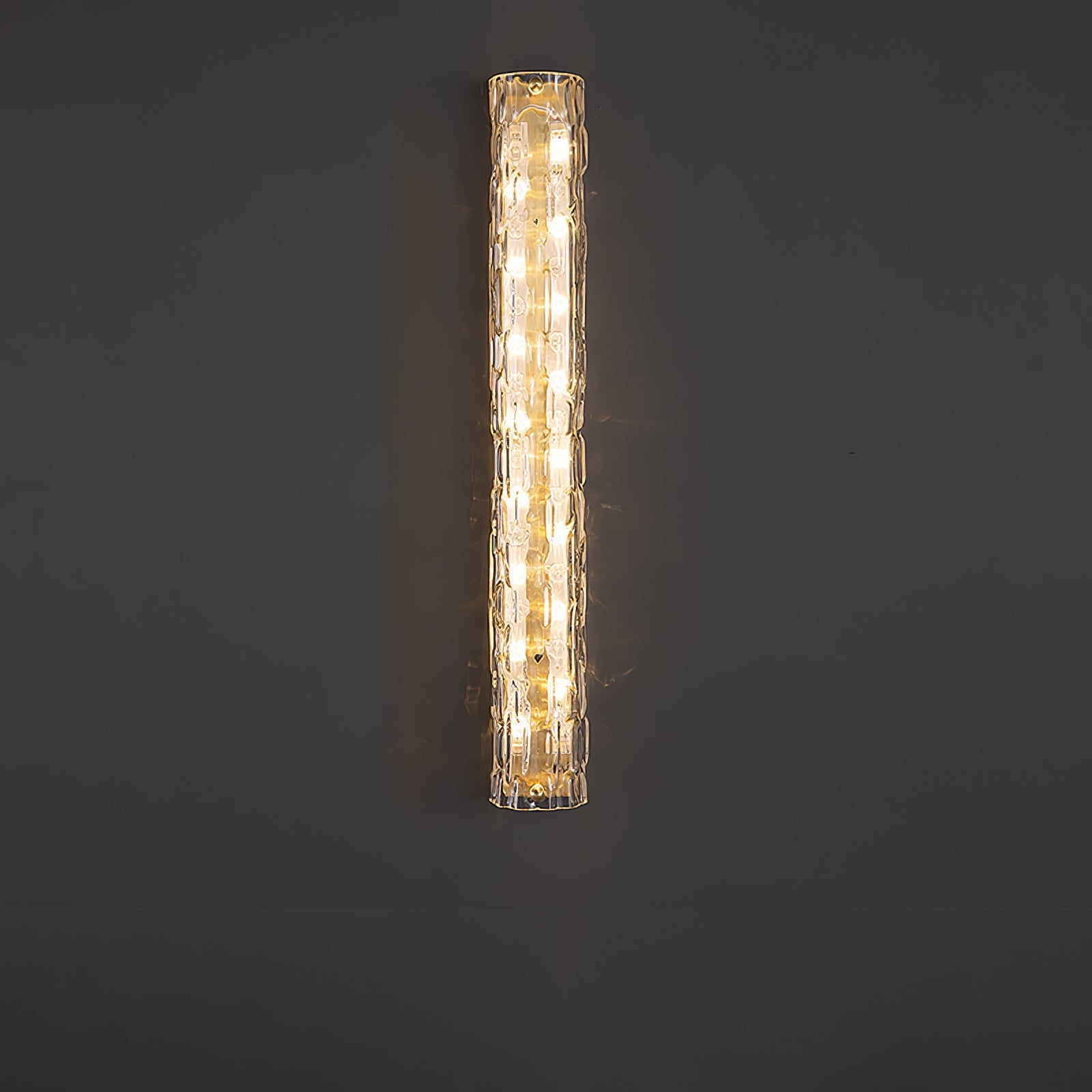 Lumix Brass Glass Glam Wall Lamp - Letslighting