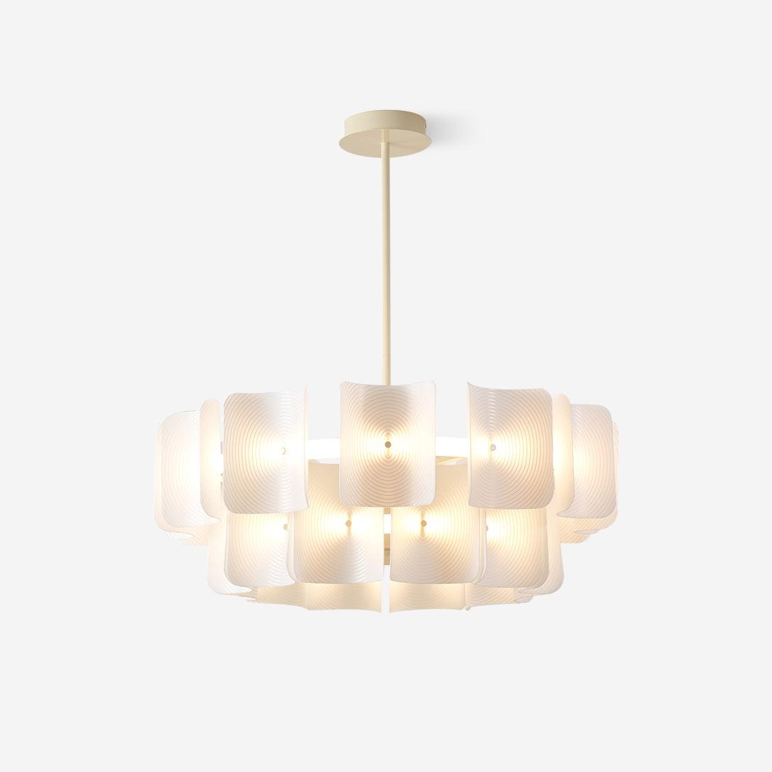 Fingerprint Chandelier Acrylic Panel Concentric - Letslighting