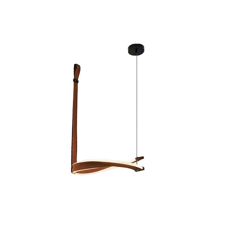 Cesorora Curved Artificial Leather Chandelier - Letslighting
