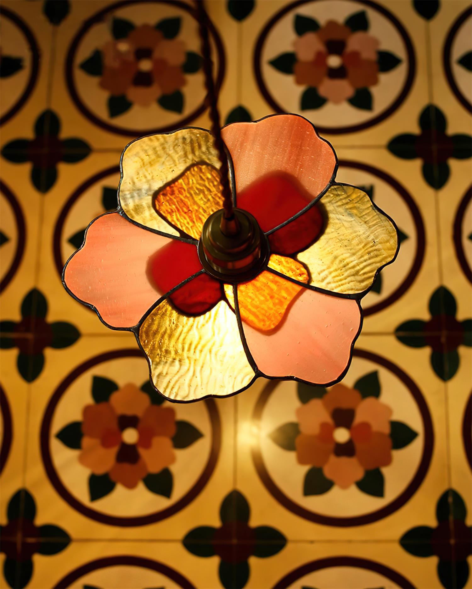 Tiffany Fioria Pendant Light Glass - Letslighting
