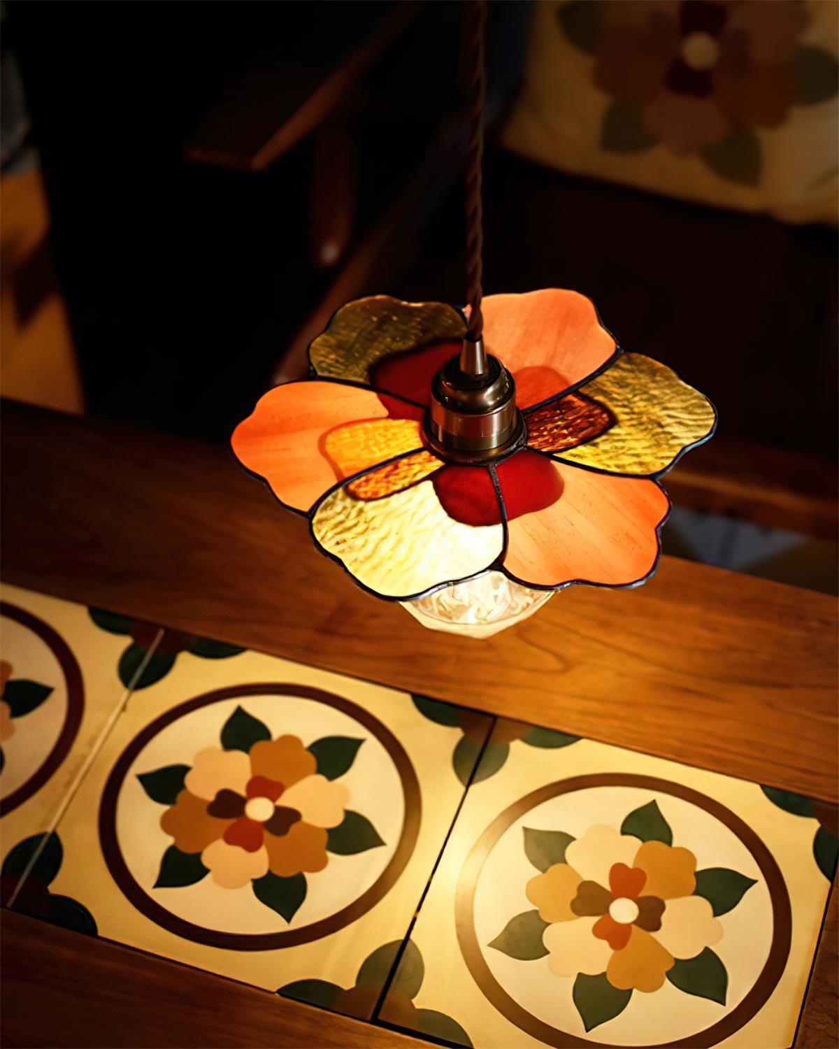 Tiffany Fioria Pendant Light Glass - Letslighting