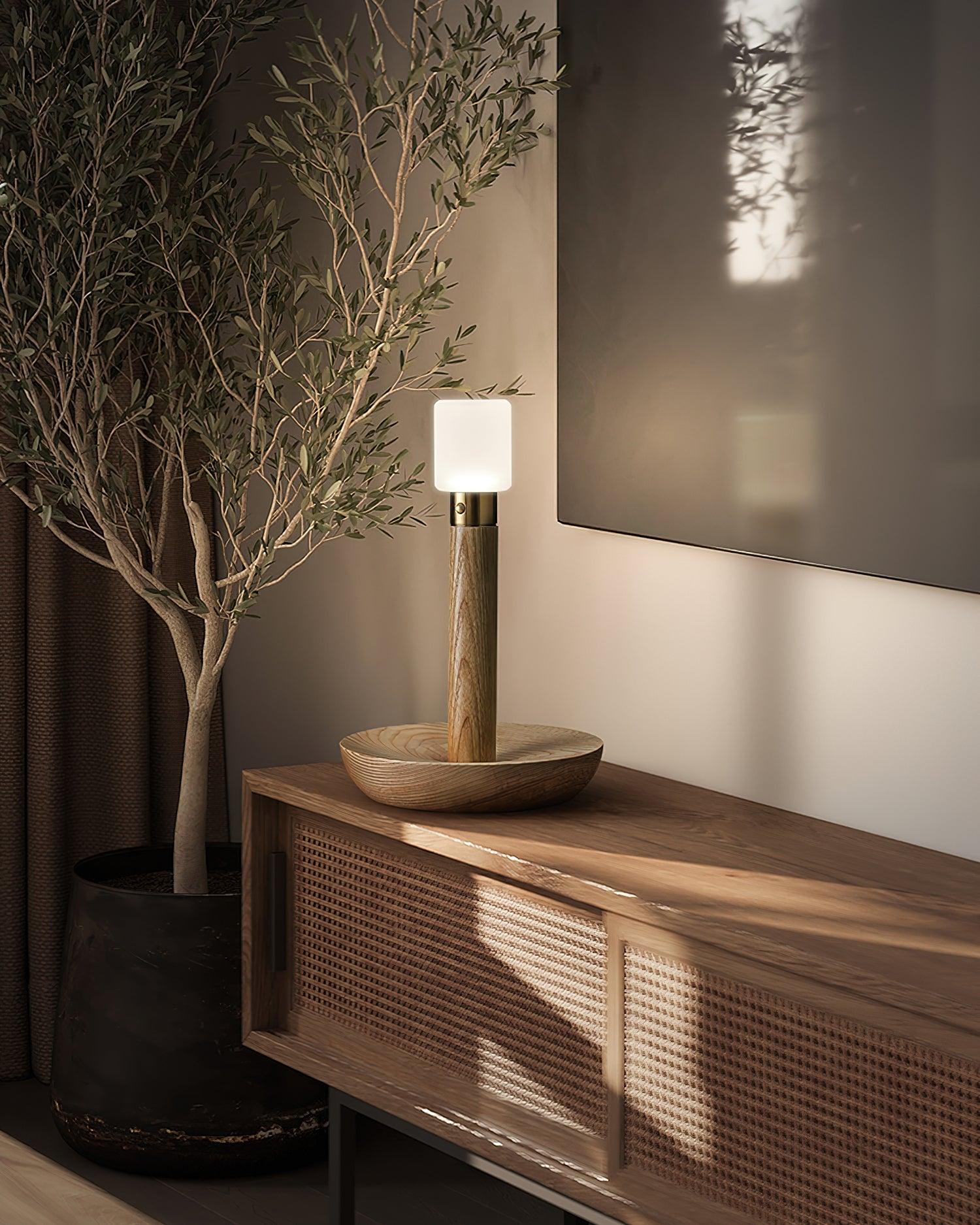 Lumaice Wood Minimalist Table Lamp - Letslighting