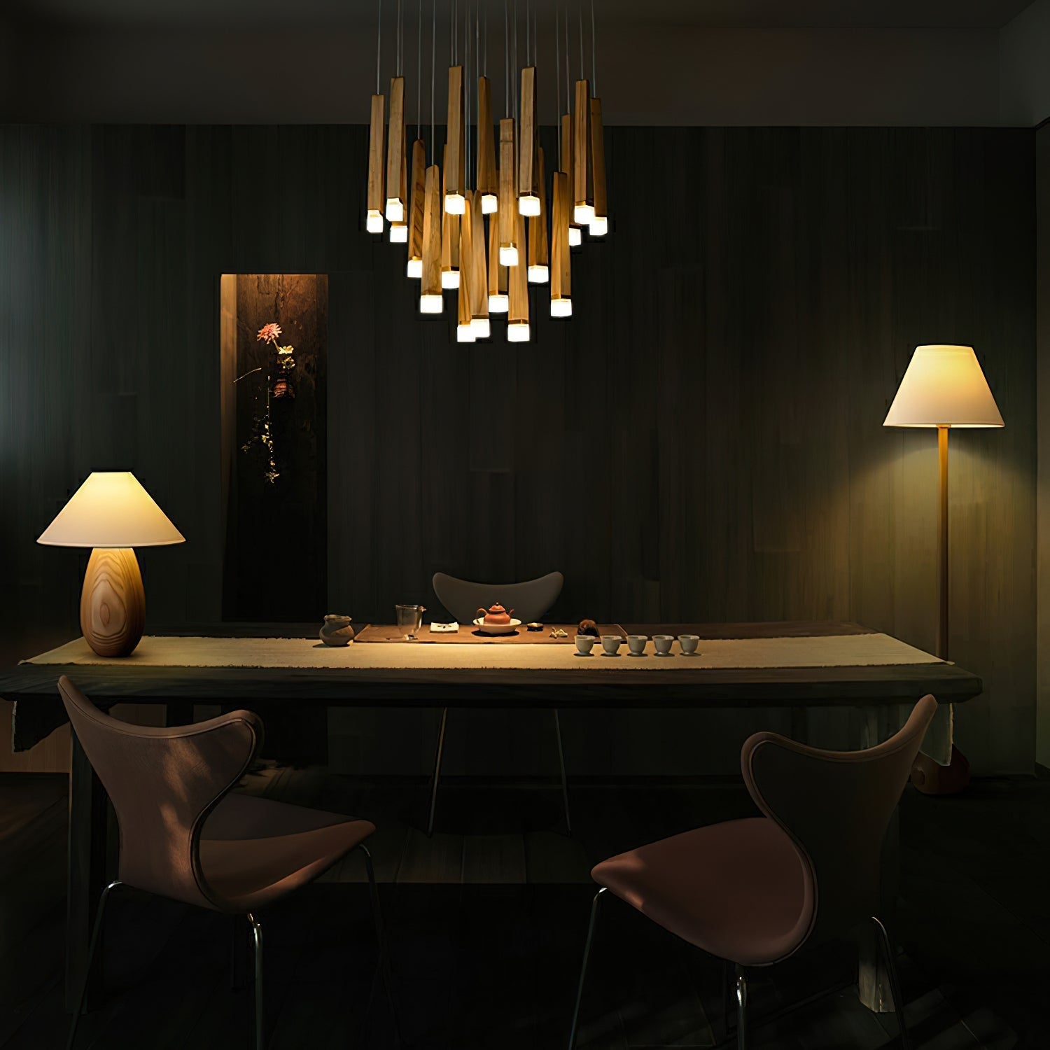 Armarila Firewood Stick Wood Chandelier - Letslighting